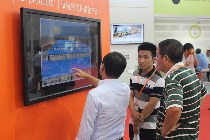 A demonstration of the BD Product Selector touch screen