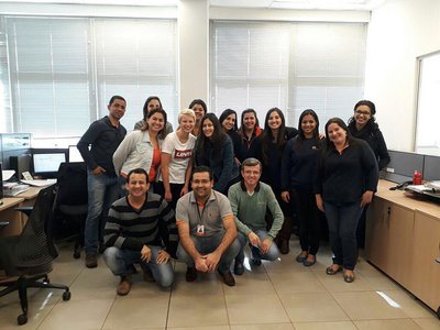 Gruppenphoto mit brasilianischen Kollegen